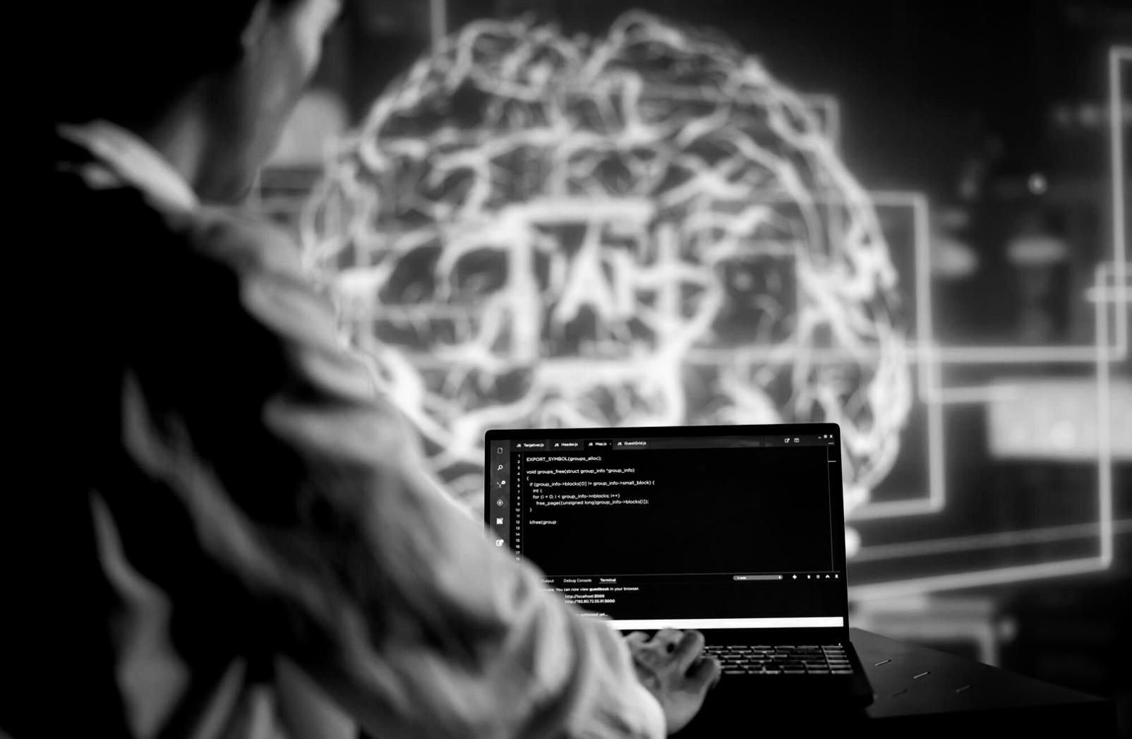 Mobile app development workflow showing code review and testing processes